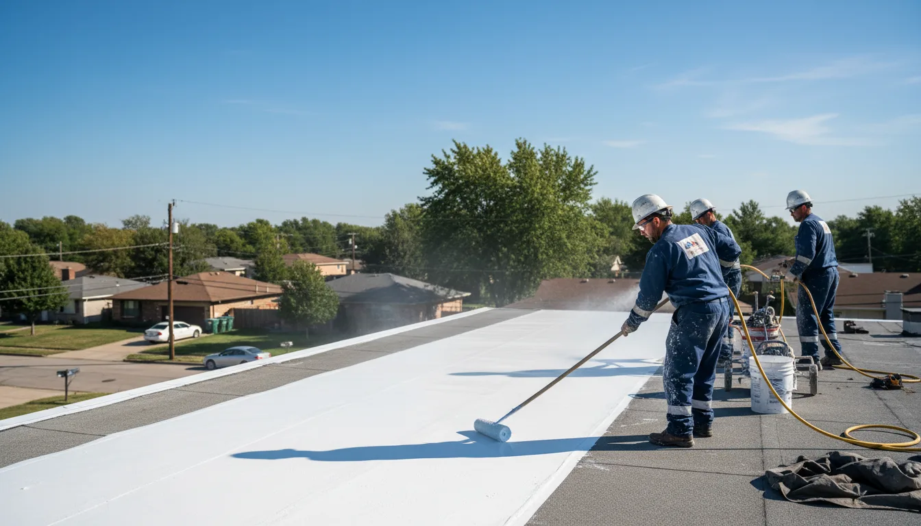 Commercial roof coating in Brandamore, PA near me